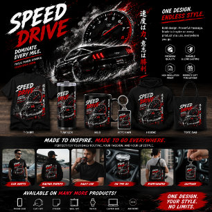 T-Shirt Voiture de Course Speed Drive – T-shirt no