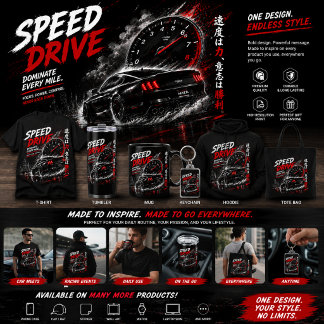 T-Shirt Voiture de Course Speed Drive – T-shirt no