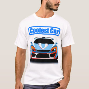 T-shirt Voiture de course sportive aux couleurs vives