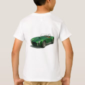T-shirt Voiture de course verte de fête d'anniversaire 10  (Dos)