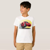 T-shirt Voiture de dessin (Devant entier)