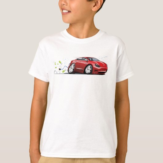 T-shirt Voiture de dessin (Devant)