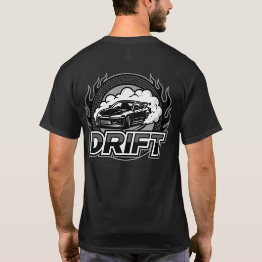 T-shirt voiture de drift (Dos)