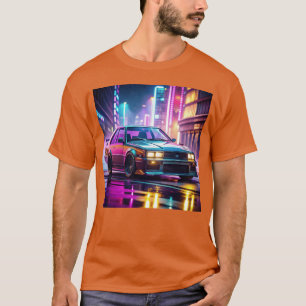 T-shirt voiture de drift gta 5 cyberpunk vintage