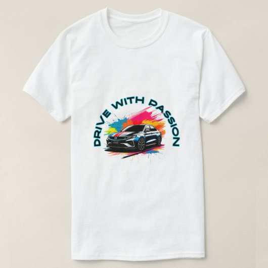T-shirt Voiture de luxe sportive (Design devant)