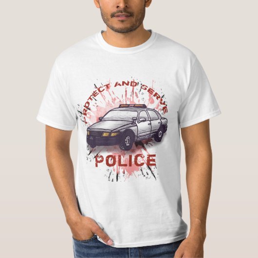 T-shirt voiture de police (Devant)