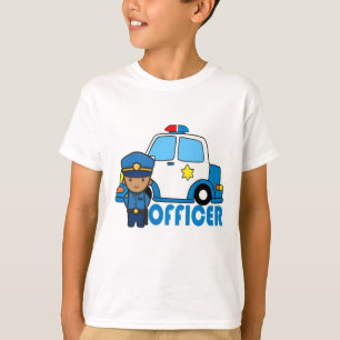 T-shirt Voiture de police classique avec sirène pour enfan