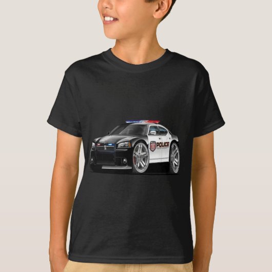 T-shirt Voiture de police de chargeur de Dodge (Devant)
