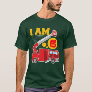 T-shirt Voiture de pompier Anniversaire Je suis en famille