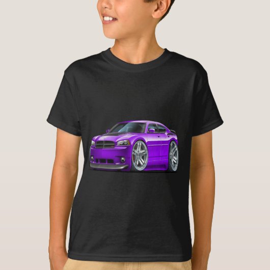 T-shirt Voiture de pourpre de Daytona de chargeur de Dodge (Devant)