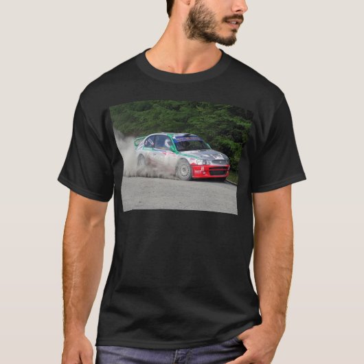 T-shirt Voiture de rassemblement de l'accent WRC de (Devant)