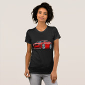 T-shirt Voiture de rouge de Daytona de chargeur de Dodge (Devant entier)