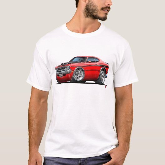 T-shirt Voiture de rouge de démon de Dodge (Devant)