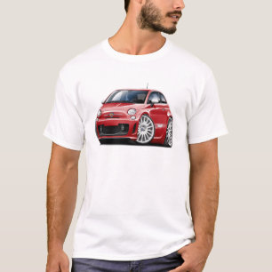 T-shirt Voiture de rouge de Fiat 500 Abarth