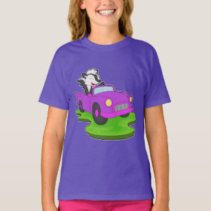 T-shirt Voiture de skunk