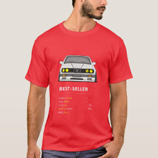 T-shirt Voiture de sport automobile e30 vintage