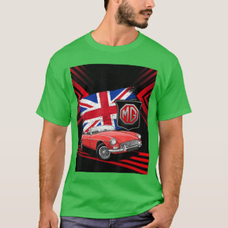 T-shirt Voiture de sport classique britannique MG MGB déca