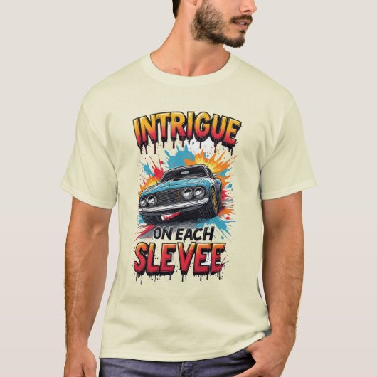 T-shirt Voiture de sport explosive (Devant)