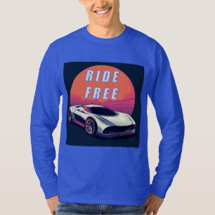 T-shirt Voiture de sport futuriste et citation motivationn