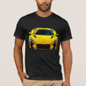 T-shirt Voiture de sport jaune (Devant)