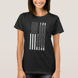 T-shirt Voiture de transmission manuelle de l'avion de qua