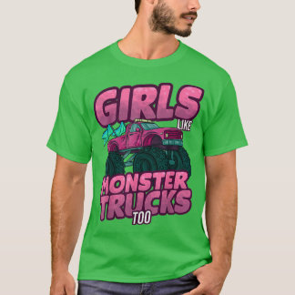 T-shirt Voiture Femme Conducteur Mère Monster Truck Femmes