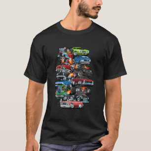 T-shirt Voiture Folie Muscle Voitures Classiques Voitures