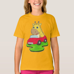 T-shirt Voiture girafe