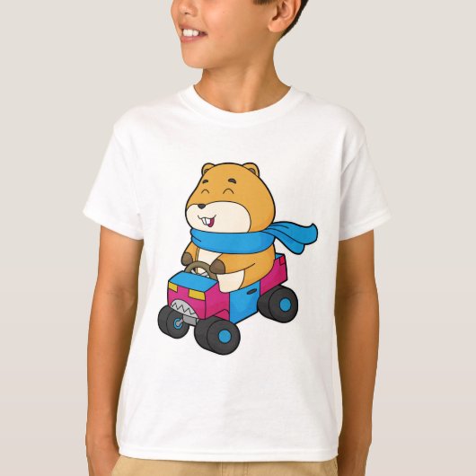 T-shirt Voiture Hamster (Devant)