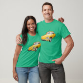 T-shirt voiture jaune (Unisexe)