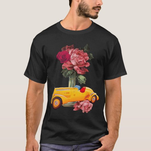 T-shirt Voiture jaune classique (Devant)