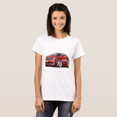 T-shirt Voiture marron de courant perturbateur (Devant entier)