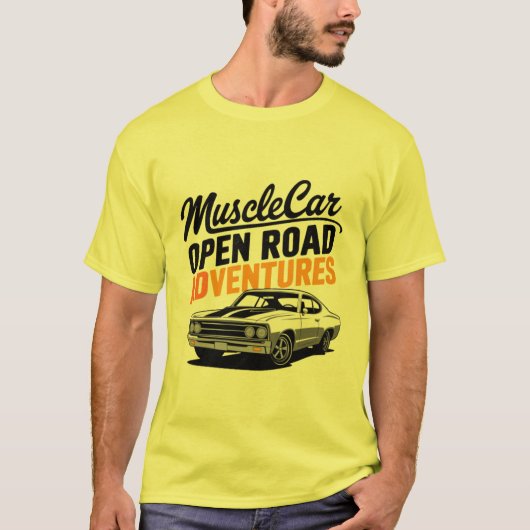 T-shirt Voiture musculaire (Devant)
