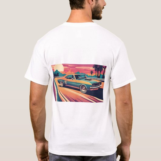 T-shirt Voiture musculaire classique 60`s (Dos)