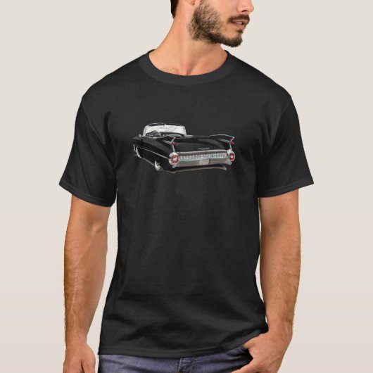 T-shirt Voiture noire Cadillac 1959 (Devant)