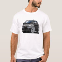 Voiture noire de Fiat 500
