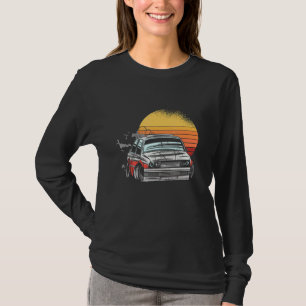 T-shirt Voiture Pilote Voiture Voiture Vintage Retro