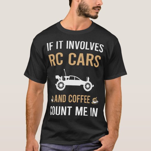 T-shirt Voiture RC et café (Devant)