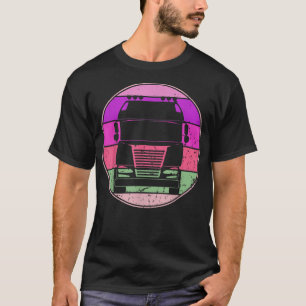 T-shirt Voiture Rétro Camion Vintage Silhouette Automotive
