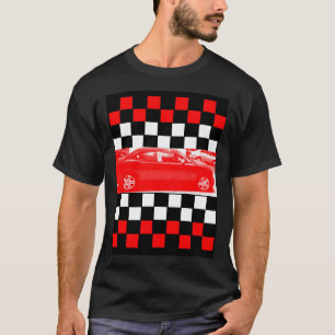 T-shirt Voiture Rouge Dans La Voie Rapide 2