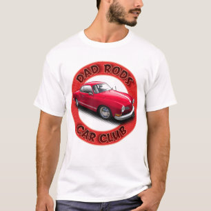 T-shirt voiture rouge Ghia Car Club Dad Rods