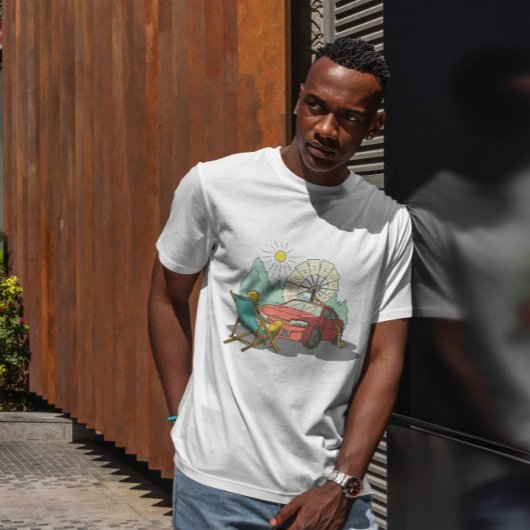 T-shirt Voiture solaire cool