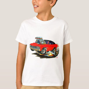 T-shirt Voiture supérieure rouge et noire de Chevelle
