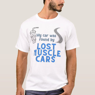 T-shirt Voiture trouvée sur les voitures musculaires perdu