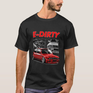 T-shirt Voiture Turbo Euro Stancée E30