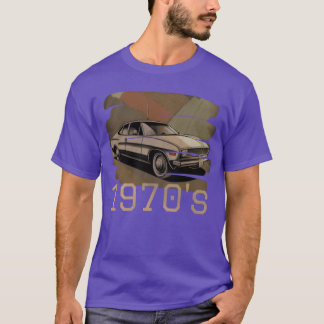 T-shirt voiture vintage 1970s rétro vintage