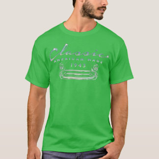 T-shirt Voiture vintage classique 1943 Retro 80e Anniversa