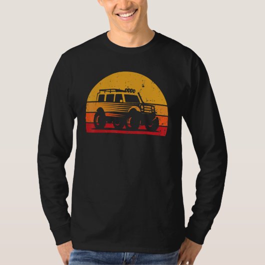 T-shirt Voiture Vintage Cool Camping Automobile Automobile (Devant)