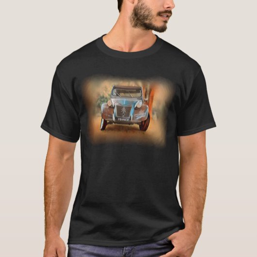 T-shirt Voiture vintage : La 2cv (Devant)