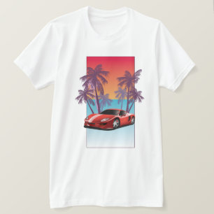 T-shirt Voiture vintage Red Sports